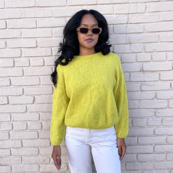 Free People Angelic Pullover Sweater Womens XS White Pull Over Alpaca Blend - Picture 1 of 4